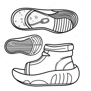 Trang Tô Màu Giày Yeezy Slide Thời Thượng Tranh Tô Màu