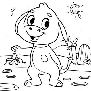 Trang Tô Màu Nhân Vật Backyardigans Vui Tươi Tranh Tô Màu