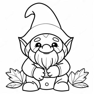 Gnome Halloween Tranh Tô Màu