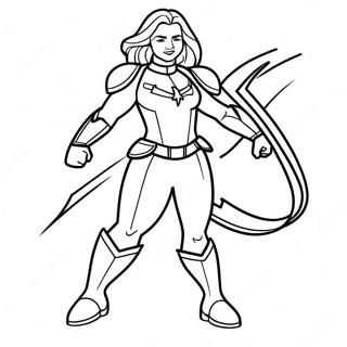 Trang To Mau Captain Marvel Trong Bo Giap Chien Dau 102531-40770