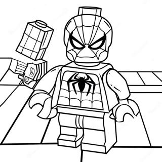 Spiderman Lego Tranh Tô Màu