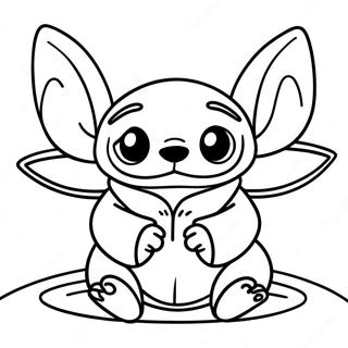 Stitch Và Baby Yoda Tranh Tô Màu