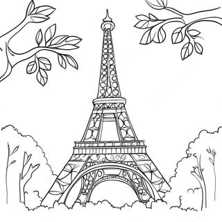 Trang To Mau Thap Eiffel Phap Day Mau Sac Tranh Tô Màu