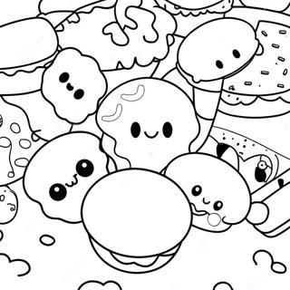 Trang Tô Màu Các Nhân Vật Dễ Thương Của Dunkin Donuts Tranh Tô Màu