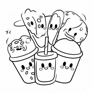 Trang Tô Màu Các Nhân Vật Dễ Thương Của Dunkin Donuts Tranh Tô Màu