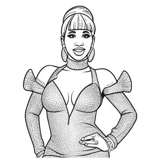 Trang To Mau Cardi B Trong Trang Phuc Lap Lanh 105848-43357