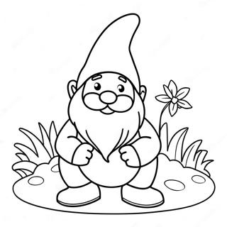 Tượng Gnome Vườn Tranh Tô Màu