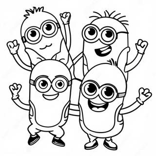 Trang To Mau Minions Vui Ve Dang Nhay Mua 106900 44178