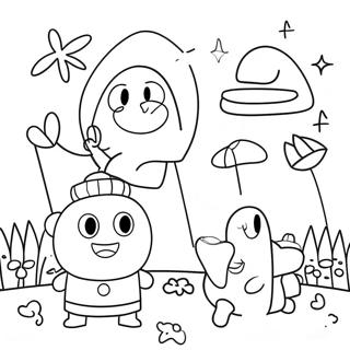Trang Tô Màu Hoạt Động Vui Chơi Hey Duggee Tranh Tô Màu