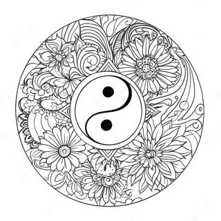 Trang To Mau Mandala Yin Yang Tranh Tô Màu