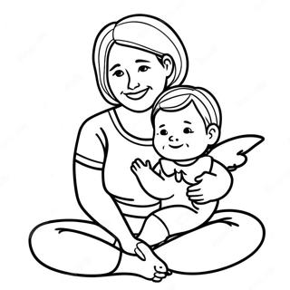 Trang To Mau Me Va Con Vui Tuoi 108906-45748