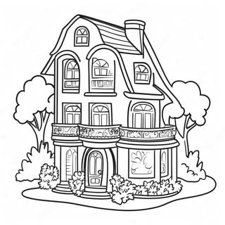 Trang To Mau Ngoi Nha Mo Uoc Cua Barbie Thanh Lich 108956 45784