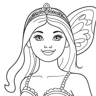 Barbie Fairy Tranh Tô Màu