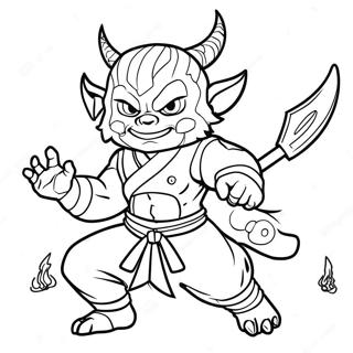 Trang To Mau Sukuna Voi Nang Luong Chu Thuat Tranh Tô Màu