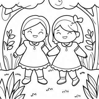 Trang To Mau Chi Em Vui Ve Trong Vuon 112346 48509