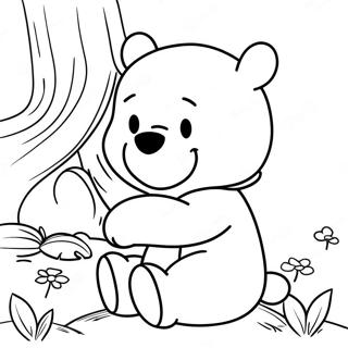 Trang Tô Màu Winnie The Pooh Cổ Điển Tranh Tô Màu