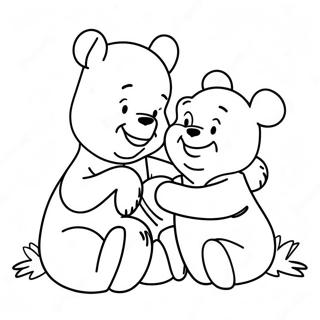 Trang Tô Màu Winnie The Pooh Cổ Điển Tranh Tô Màu