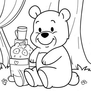 Trang Tô Màu Winnie The Pooh Cổ Điển Tranh Tô Màu