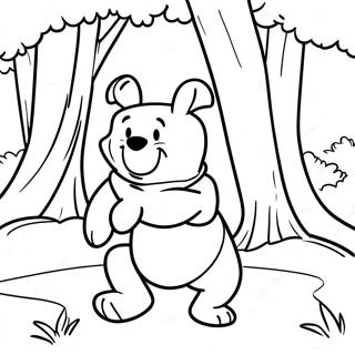 Trang Tô Màu Winnie The Pooh Phiêu Lưu Trong Rừng Tranh Tô Màu