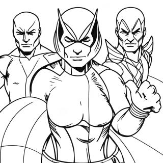 Trang Tô Màu X-Men Tranh Tô Màu