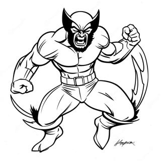 Trang Tô Màu Wolverine Tấn Công Dữ Dội Tranh Tô Màu