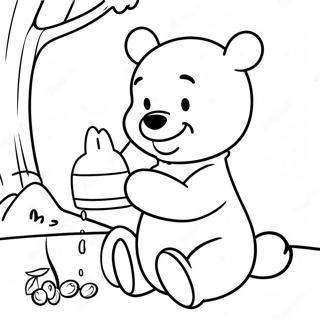 Winnie The Pooh An Mat Ong Trang To Mau 11529-1992
