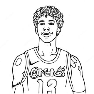 Lamelo Ball Tranh Tô Màu