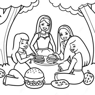 Trang To Mau Barbie Va Ban Be Trong Buoi Picnic Vui Ve 116208-51630