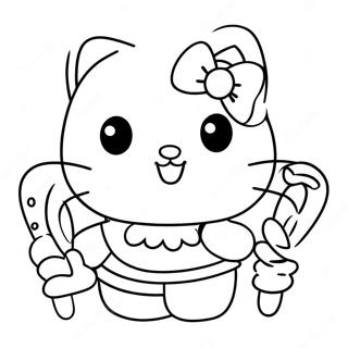 Giáng Sinh Hello Kitty Trang tô màu
