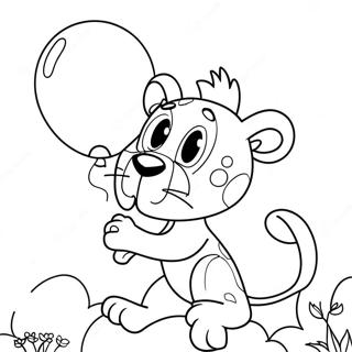 Panther Hồng Trang tô màu