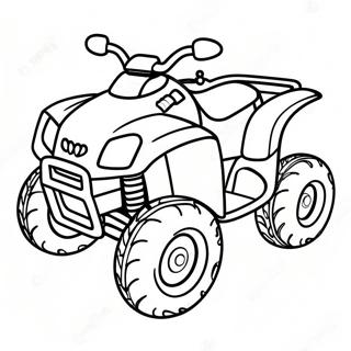 Xe Atv Trang tô màu