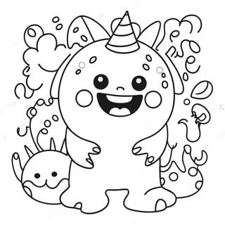 Trang To Mau Doodle Quai Vat Kawaii Vui Nhon 118885 53973