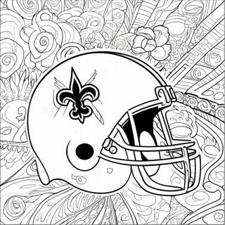 Đội Bóng New Orleans Saints Tranh Tô Màu