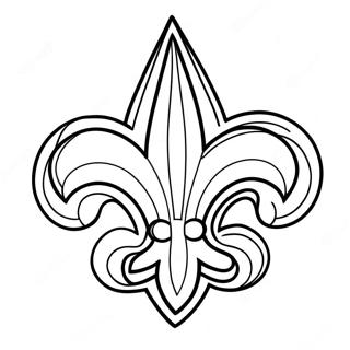 Trang To Mau Logo Doi New Orleans Saints 119012-54068
