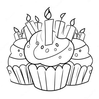 Banh Cupcake Sinh Nhat Voi Nen Trang To Mau 11902-700