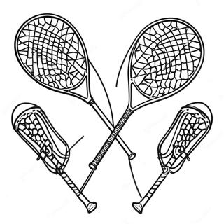 Bóng Lacrosse Tranh Tô Màu