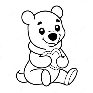 Trang To Mau Winnie The Pooh Cam Mot Trai Tim Day Mau Sac 121273-56010