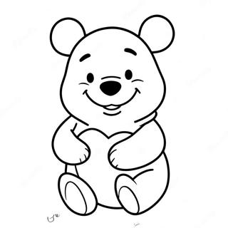 Trang To Mau Winnie The Pooh Cam Mot Trai Tim Day Mau Sac 121273-56011