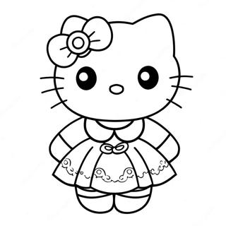 Trang To Mau Hello Kitty Trong Chiec Vay De Thuong 121454 56145