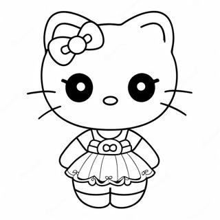 Trang To Mau Hello Kitty Trong Chiec Vay De Thuong 121454 56148