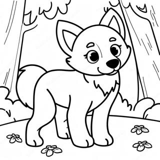 Trang To Mau Cho Soi Con Vui Ve Trong Rung 12177-1291