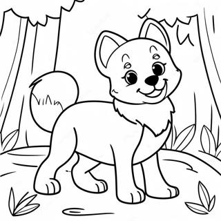 Trang To Mau Cho Soi Con Vui Ve Trong Rung 12177-1292