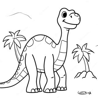 Brontosaurus Tranh Tô Màu