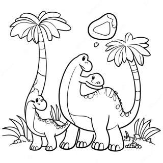 Gia Dinh Brontosaurus Trang To Mau 123508 57799