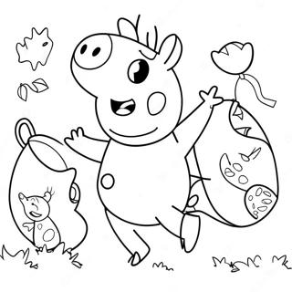 Trang To Mau Peppa Pig Di Xin Keo Tranh Tô Màu