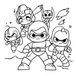 Trang To Mau Cac Anh Hung Luc Luong Mini Trong Hanh Dong 124484-58646