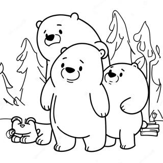 Gấu Trúc Chúng Tôi Tranh Tô Màu