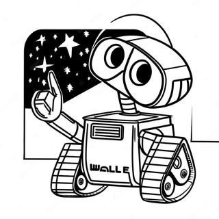 Trang Tô Màu Wall-E Khám Phá Không Gian Tranh Tô Màu