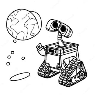 Trang Tô Màu Wall-E Khám Phá Không Gian Tranh Tô Màu