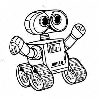 Trang Tô Màu Wall-E Khám Phá Không Gian Tranh Tô Màu